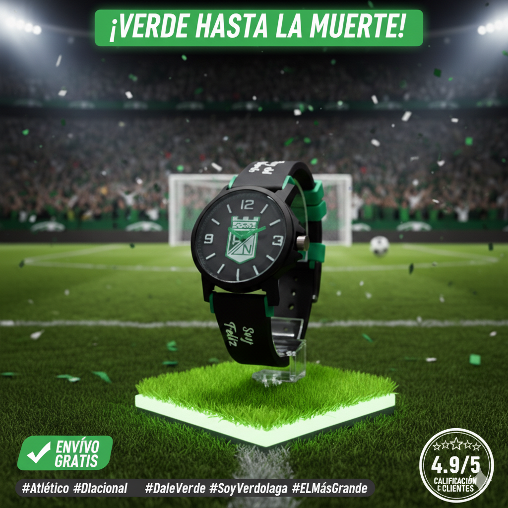 💚Reloj Atletico Nacional Dama y Caballero